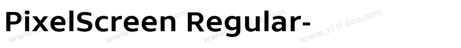 PixelScreen Regular字体转换